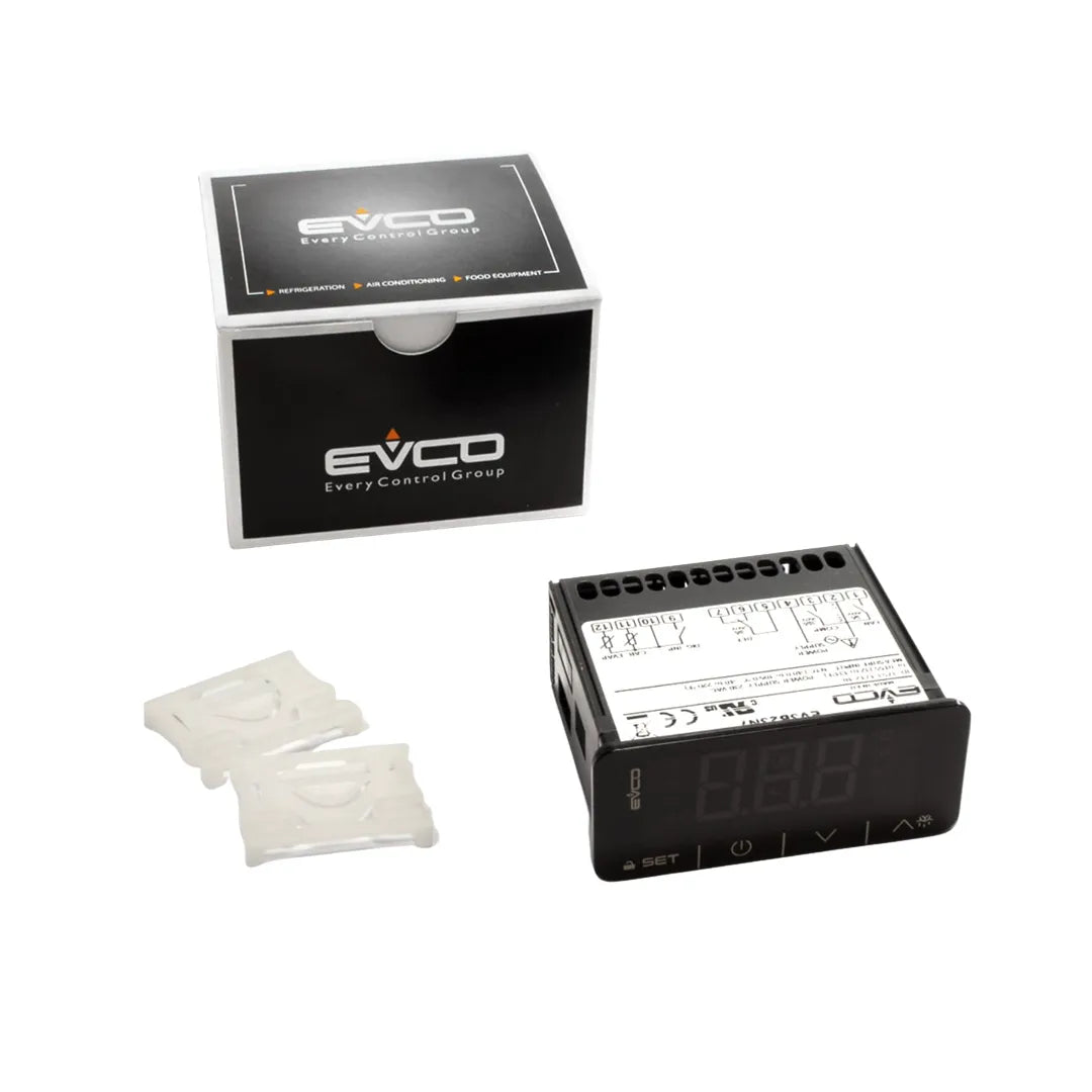EVCO EV3B23N7 Digital Thermostat 230V for Refrigerator and Freezer