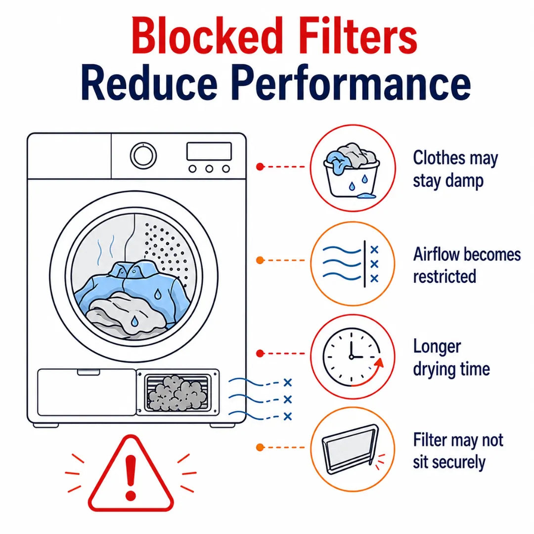 Otsein-Hoover Dryer Sponge Air Filter & Frame – 70067618 & 40006730