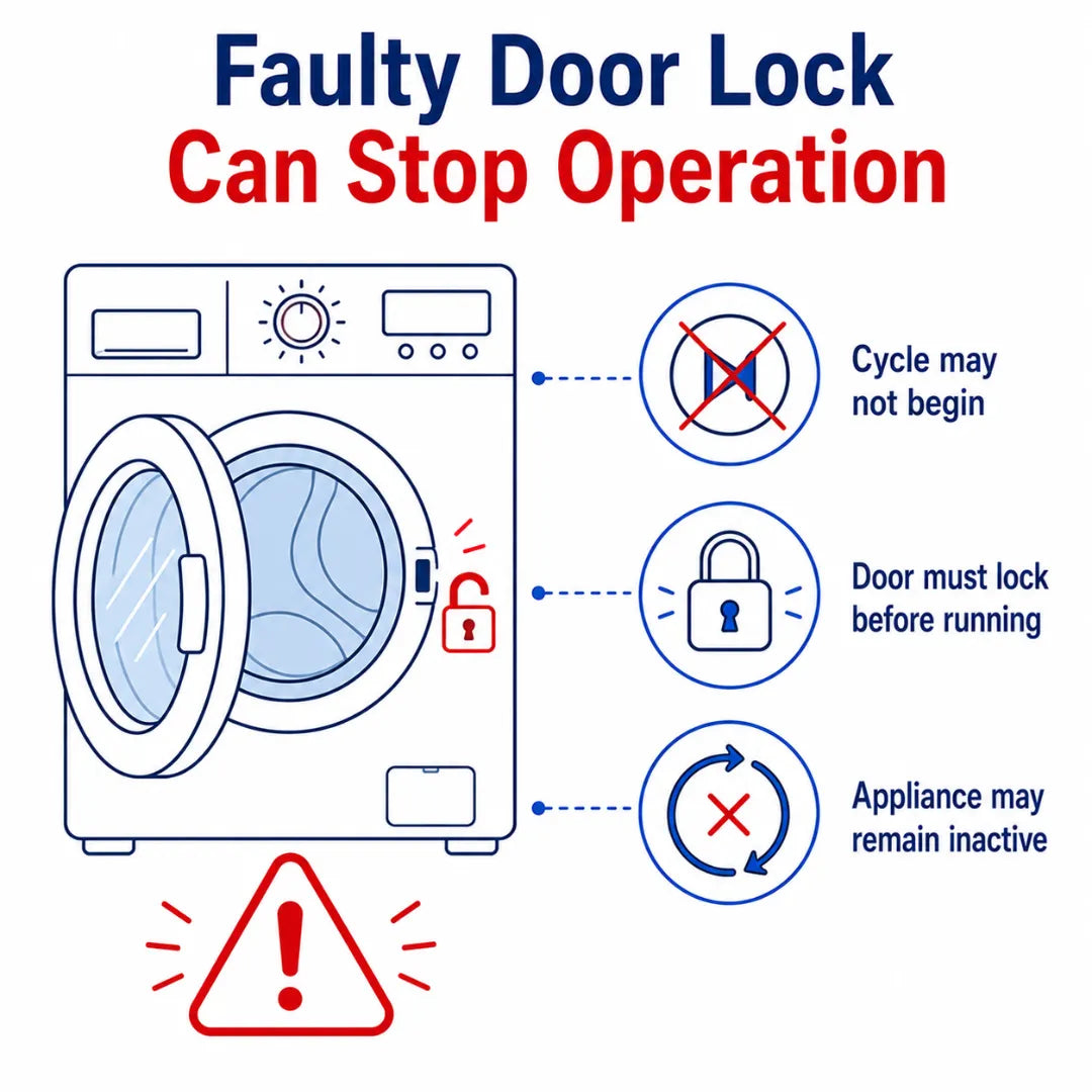 Bosch WFR Series Tumble Dryer Door Lock Latch – 00647449 & 00624072