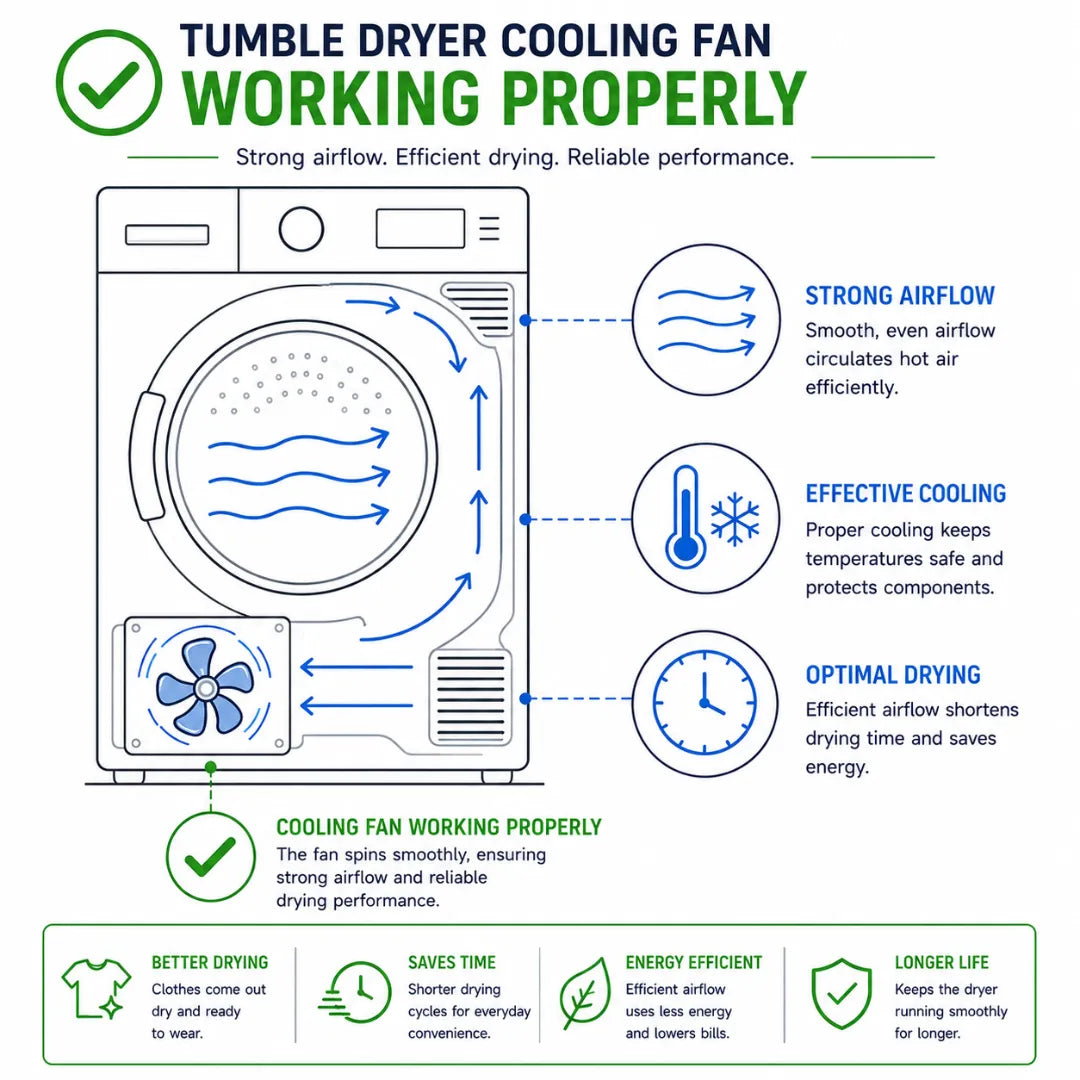 Bush Tumble Dryer Air Fan Cooling Fan