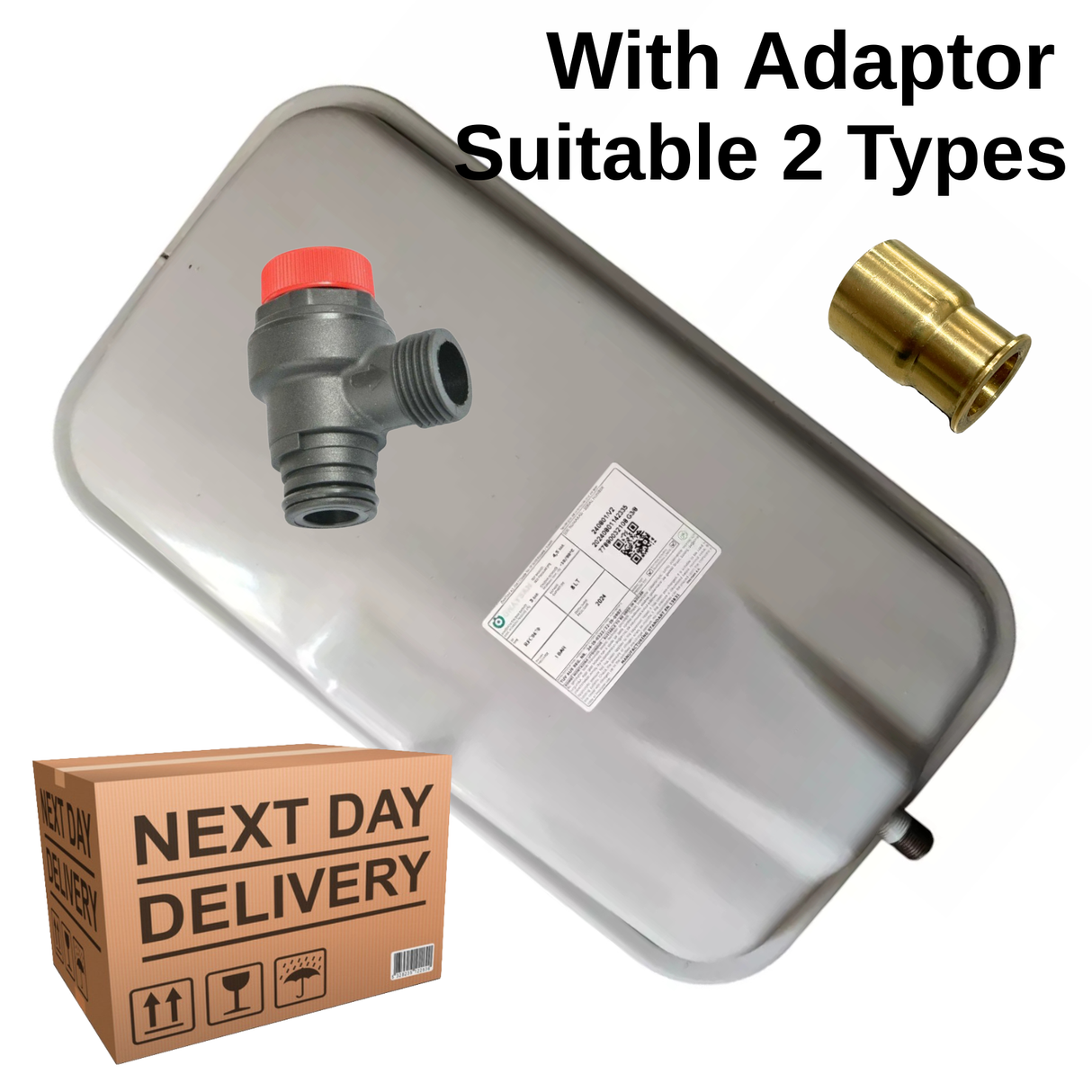 Ideal Boiler Expansion Vessel Kit With Adepter PRV 35177540