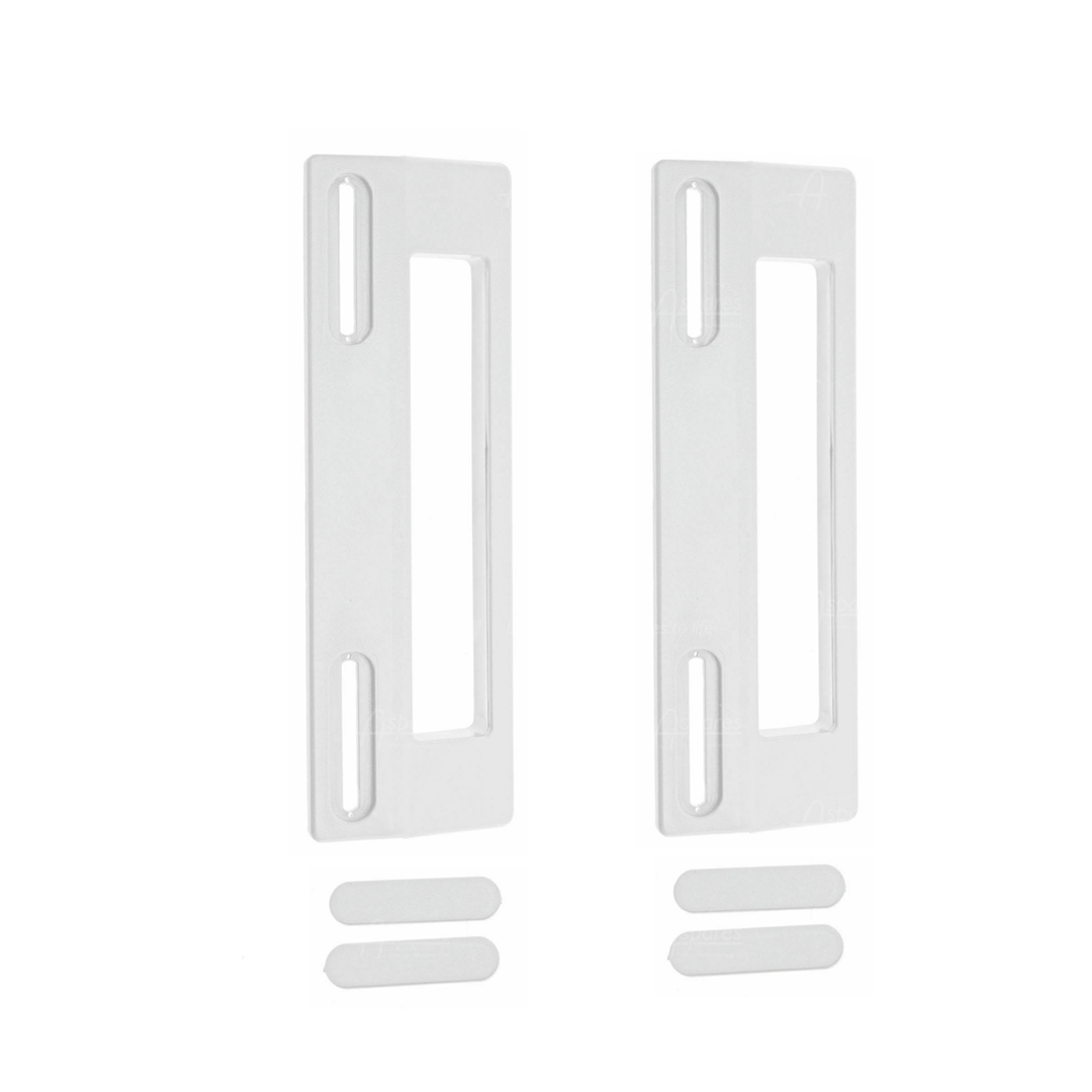 2x Universal Fridge Freezer Refrigerator Door Grab Handle White 85mm-175 mm