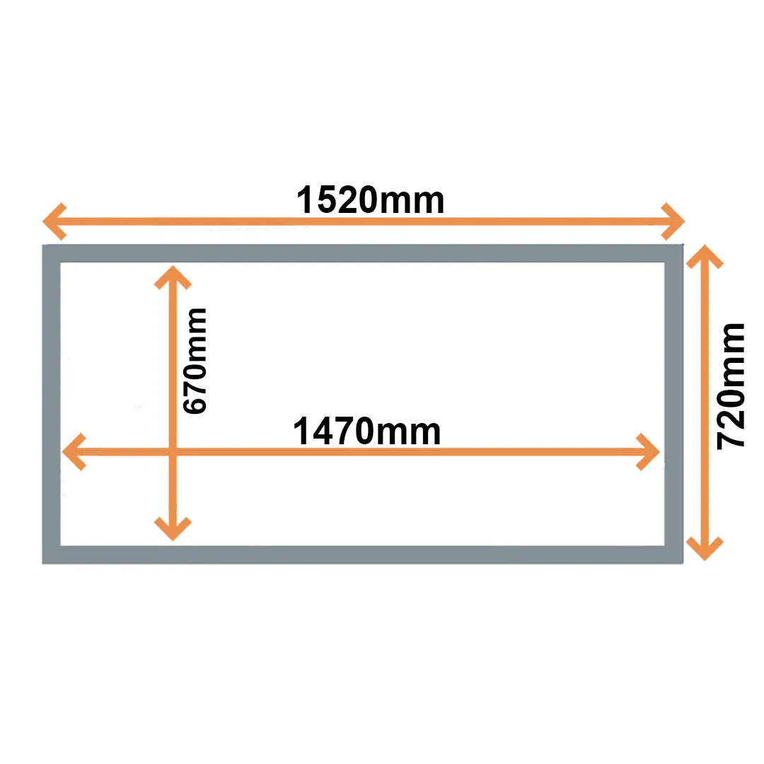 Universal Fridge Refrigeration Door Gasket Seal Magnetic 1520mm x 720mm 0313233 DS0165