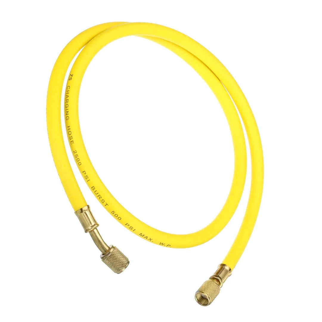 Air Conditioning Charging Hose For R134 Refrigerant - 90 Cm - Yellow