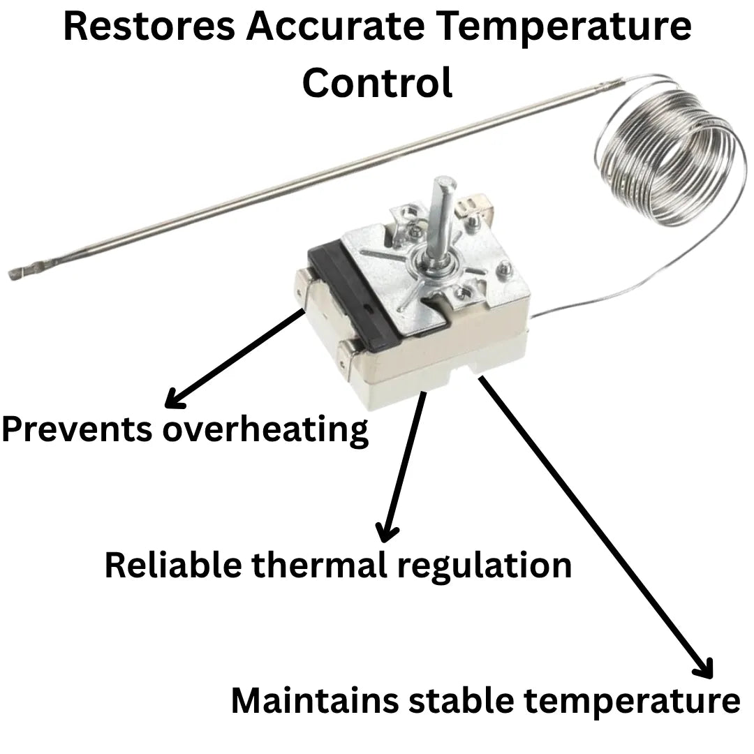 EGO 55.13059.170 Oven Thermostat 260°C – Single Phase Control for Oven & Grill