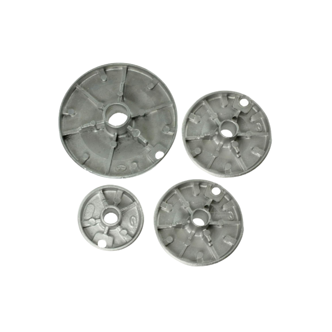 Lamona Cooker Gas Hob Burner Base and Cap Set 4X