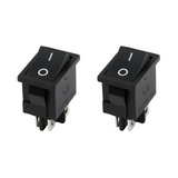 2 x Boat Rocker Switch On/Off – SPST, 2 Pin, 6A 250V / 10A 125V AC