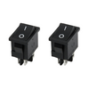 2 x Boat Rocker Switch On/Off – SPST, 2 Pin, 6A 250V / 10A 125V AC