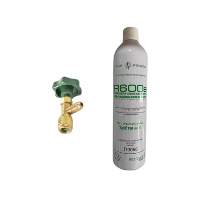 Universal R600a Refrigerant Gas Canister Bottle Valve – Compatible with Standard R600a Gas Cans
