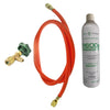 R600a Refrigerant Gas Recharge Kit – 420g Isobutane with 180cm Hose, Tap Tube Piercing Valve