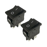 2 x Boat Rocker Switch On/Off – SPST, 2 Pin, 6A 250V / 10A 125V AC