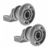 2x Diplomat Dishwasher Rail Upper Basket Wheels 188590500