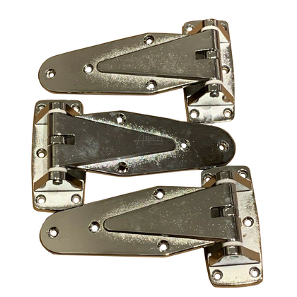 3x Bamen Stainless Steel Cold Room Door Hinges Heavy Duty Offset Left/Right 356342