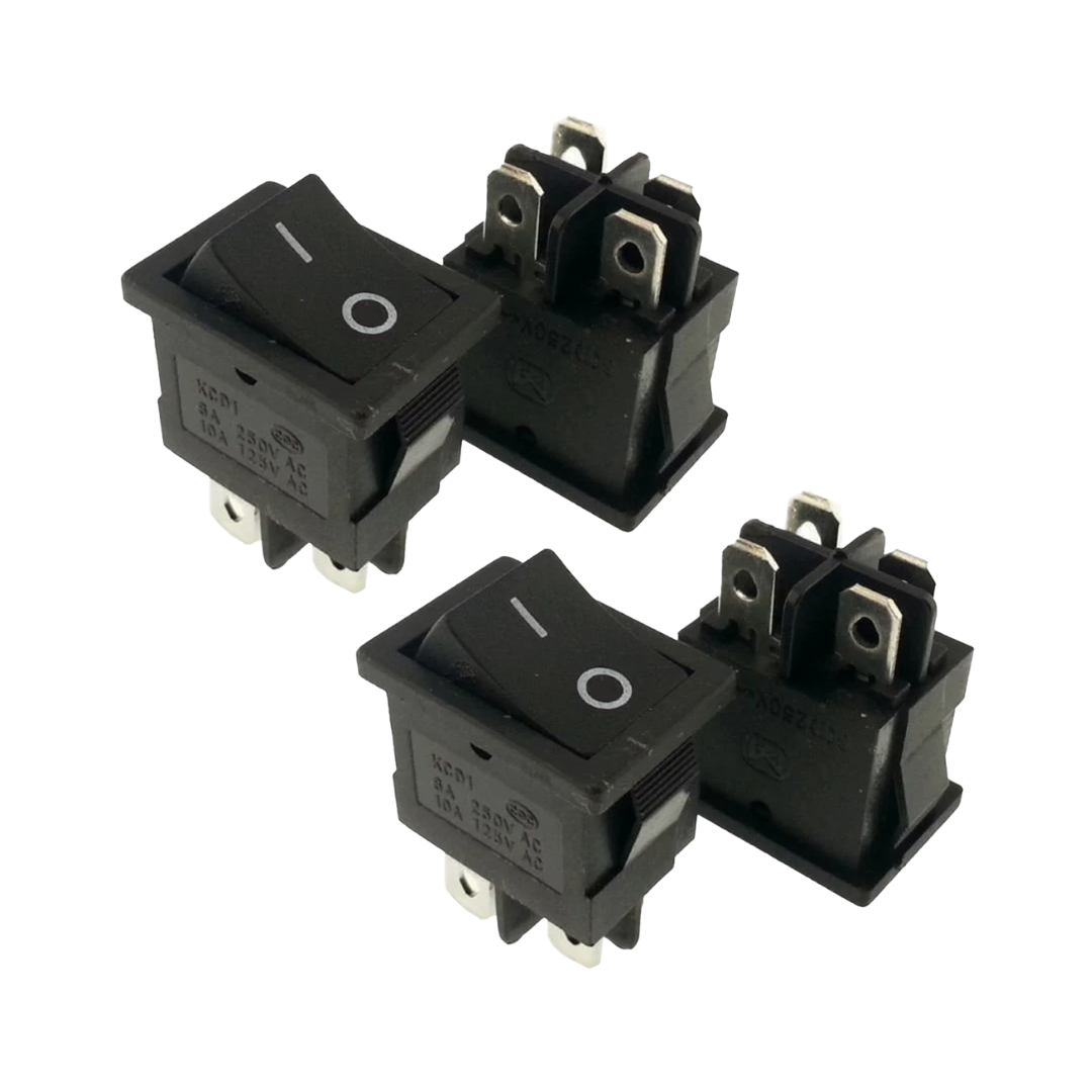2 x Boat Rocker Switch On/Off – SPST, 2 Pin, 6A 250V / 10A 125V AC