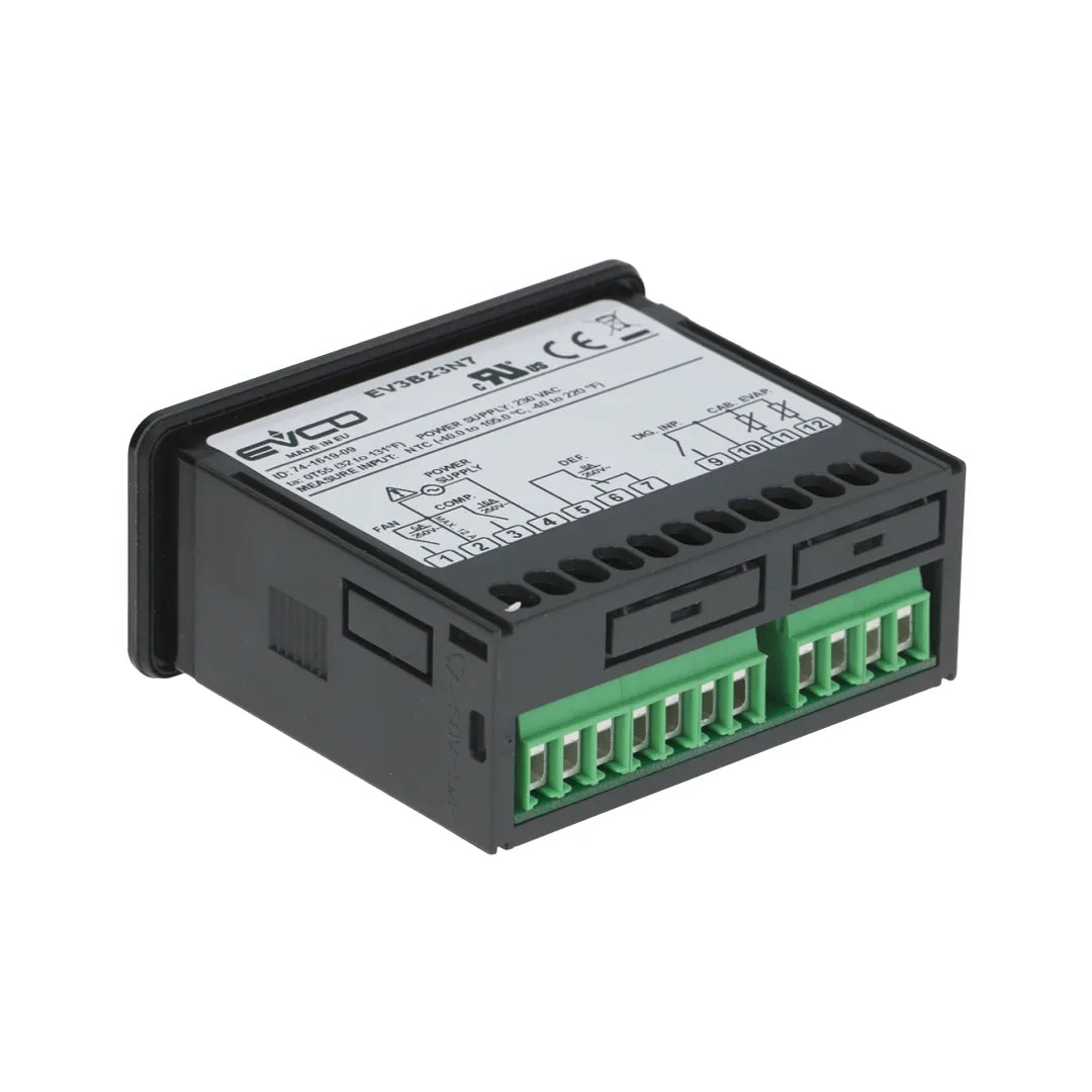 EVCO EV3B23N7 Digital Thermostat 230V for Refrigerator and Freezer