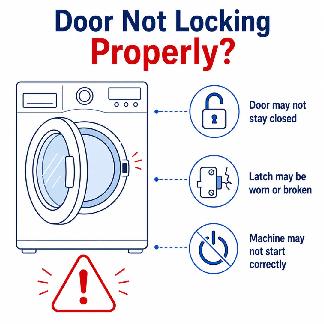 Bosch WFO Series Tumble Dryer Door Lock Latch – 00647449 & 00624072