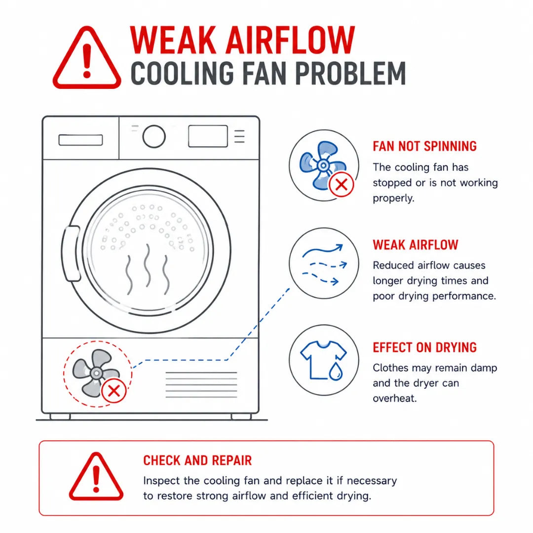Bush Tumble Dryer Air Fan Cooling Fan