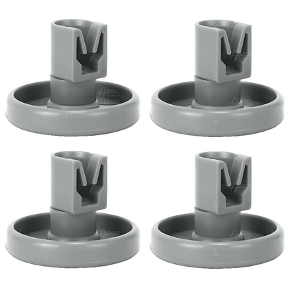 4x Zanussi Dishwasher Lower Basket Wheel 50286964007