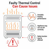 Universal 130°C Contact Thermostat – Thermal Temperature Control Switch