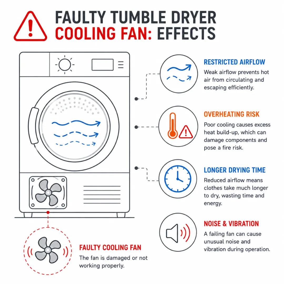 Bush Tumble Dryer Air Fan Cooling Fan