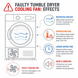 Bush Tumble Dryer Air Fan Cooling Fan