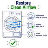 Iberna Dryer Sponge Air Filter & Frame – 70067618 & 40006730
