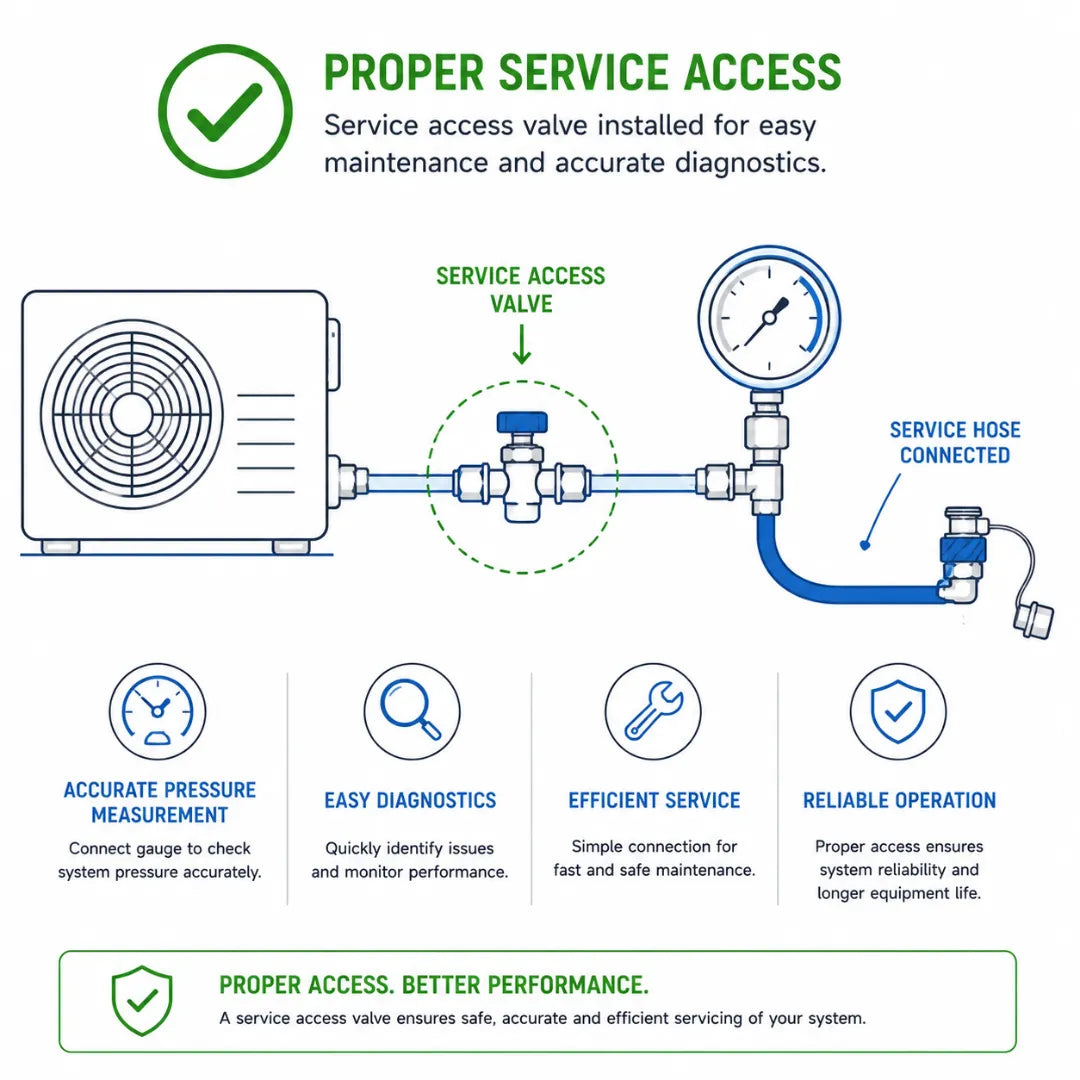 1/4 Charging Valve Solder Kit (6.45mm) – Pack of 10 – Refrigeration & Air Conditioning Service Valves