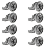 8x Beko Dishwasher Rail Upper Basket Wheels 188590500