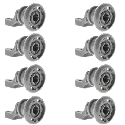 8x Leisure Dishwasher Rail Upper Basket Wheels 188590500