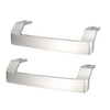 2x Beko Fridge Freezer Door Handles Silver 4900061200