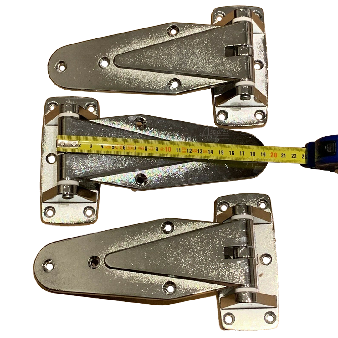 3x Stainless Steel Cold Room Door Hinges Heavy Duty Offset Left/Right 356342