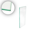 Cuppone Pizza Oven Door Glass Heat Resistant High Temperature 320mm x 100mm x 5mm 5064670