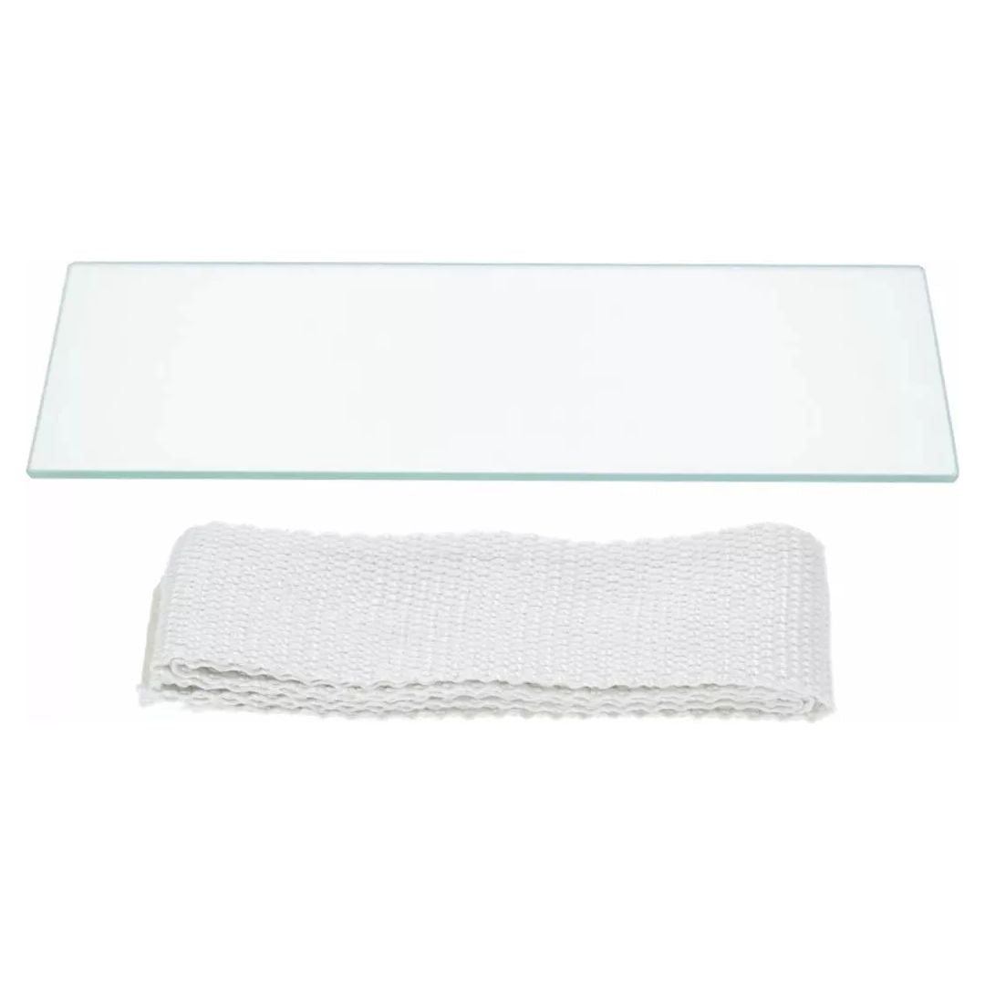 Moretti Oven Door Tempered Glass Panel With Gasket 385x135x5mm 73700850 003450