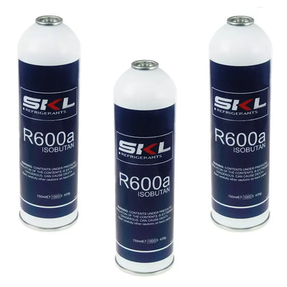 3X Fridge Freezer Compressor Refrigerant Isobutane Gas Canister Cylinder 420g R600A