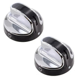 2x Belling Cooker Oven Hob Gas Knob Black/Chrome 083157007