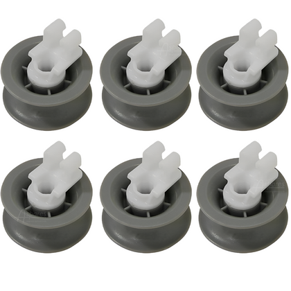 6x Bosch Dishwasher Upper Top Basket Wheels 00611666