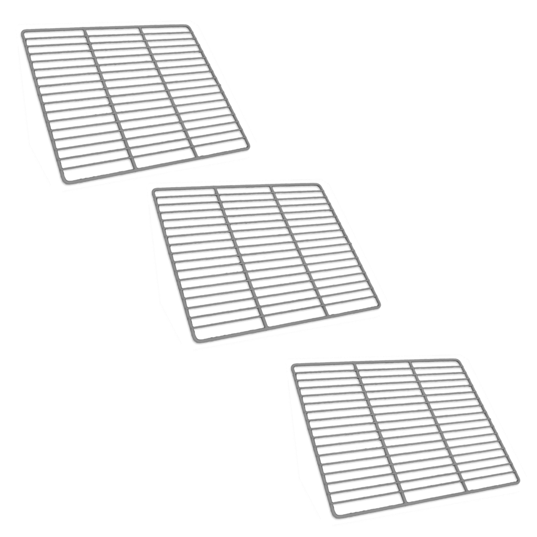 3x Universal Fridge Freezer Plastic Coated Wire Grid Support Shelf Rack 530X650mm 434212