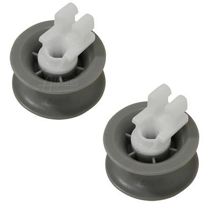 2x Bosch Dishwasher Upper Top Basket Wheel 00611666