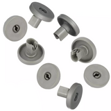 8x Zanussi Dishwasher Lower Basket Wheels 40mm 50286964007
