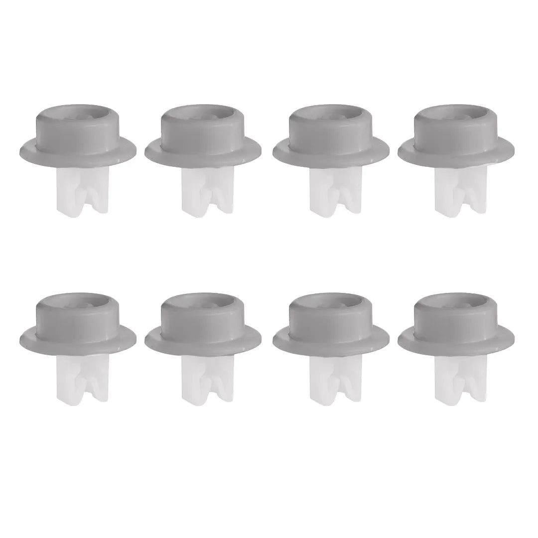 8x Tricity Bendix Dishwasher Lower Basket Wheels 50279059005