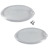 Electrolux 2x Cooker Hood Lamp Bulb Lens Cover Plate 50248796000