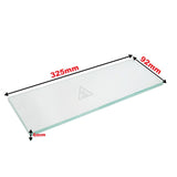 Zanolli Oven Door Glass Heat Resistant High Temperature 325x92x6mm
