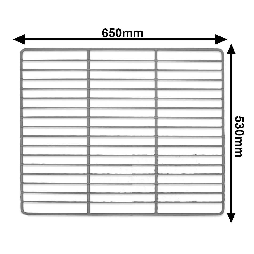 3x Universal Fridge Freezer Plastic Coated Wire Grid Support Shelf Rack 530X650mm 434212