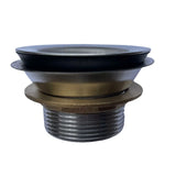 Commercial Sink Waste Fitting Overflow Plug Stainless Steel 1-1/2" WF03