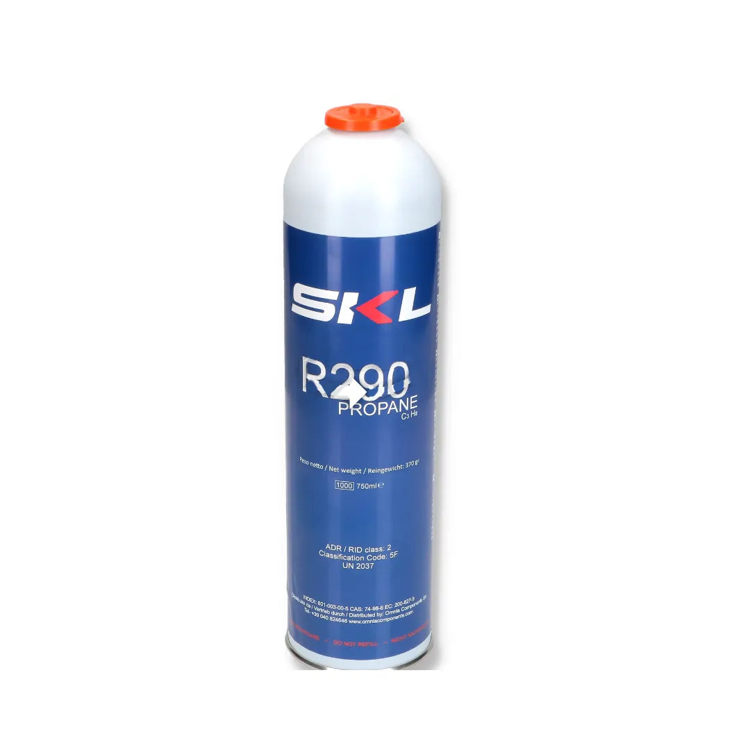 Universal R290 Refrigeration Cylinder Disposable Propane Gas Bottle 370GR