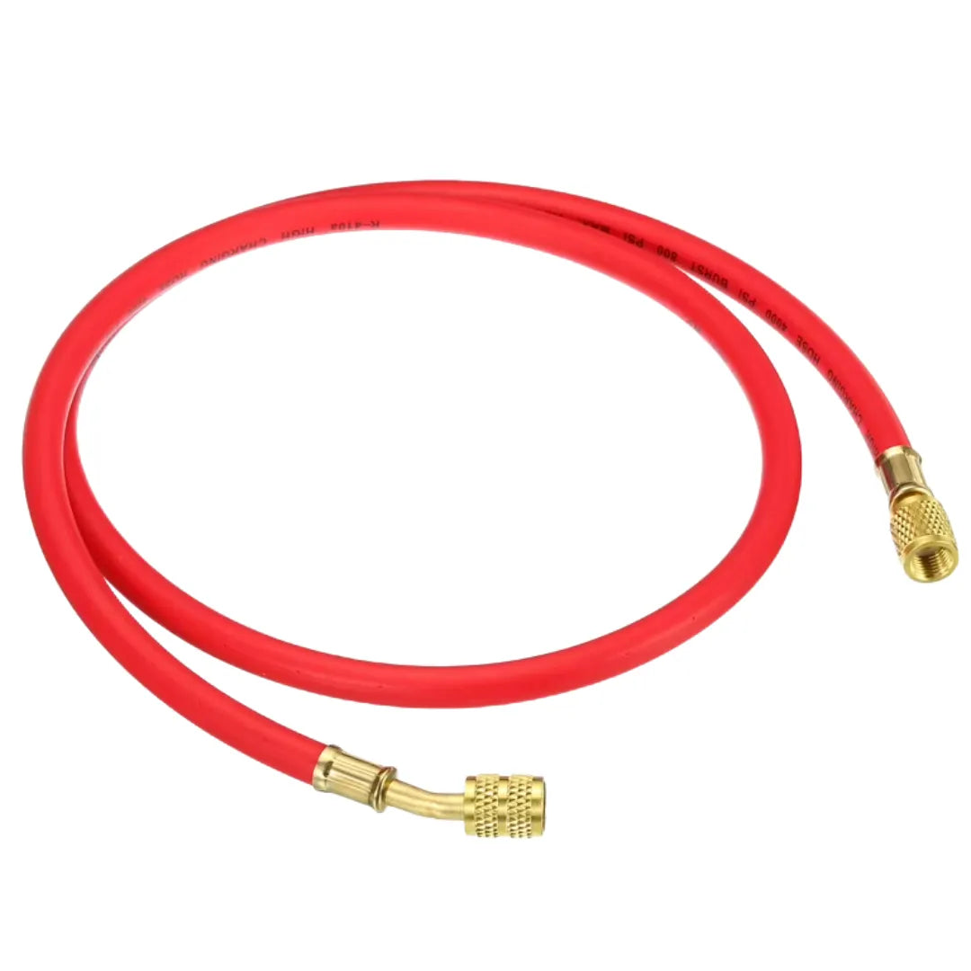 Air Conditioning Charging Hose For R134 Refrigerant - 90 Cm - Red