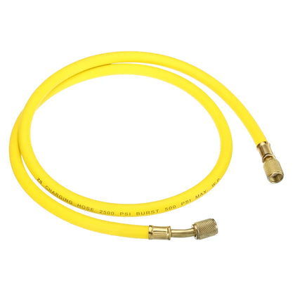 Yellow Charging Hose 180 Cm Suitable With R12, R22, R502, R134a, R600 Refrigerant Gas