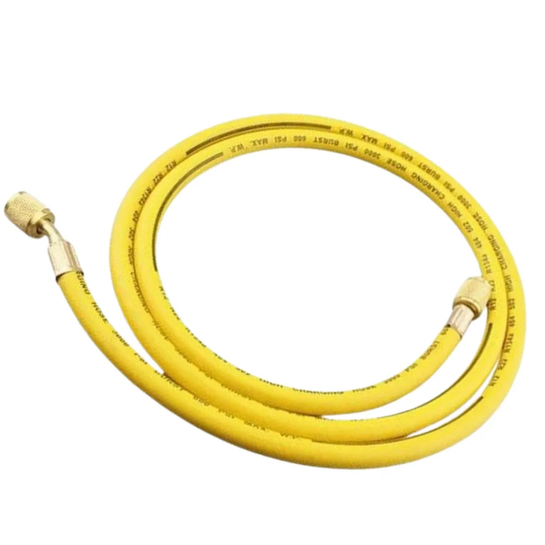 Air Conditioning Charging Hose For R134 Refrigerant - 90 Cm - Yellow