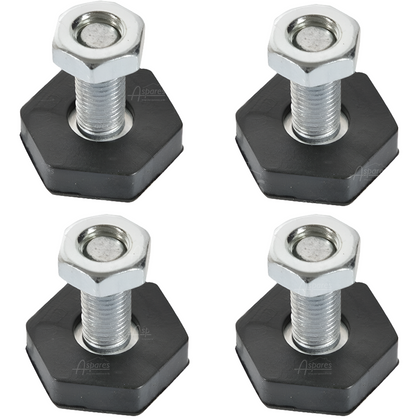 4x Universal Washing Machine Thread Adjustable Screw Foot Leg Spare Part