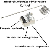 EGO 55.13059.170 Oven Thermostat 260°C – Single Phase Control for Oven & Grill